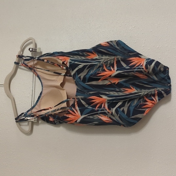 Kona Sol Target One Piece Hawaiian Floral Swimsuit Women's XL Bird of paradise - Picture 12 of 13